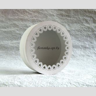 Коробка для цветов ажурная из дерева